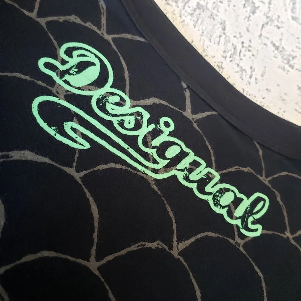 Desigual Spain Long Sleeve Mermaid Floral Print Dress 100% Cotton - Picture 15 of 15